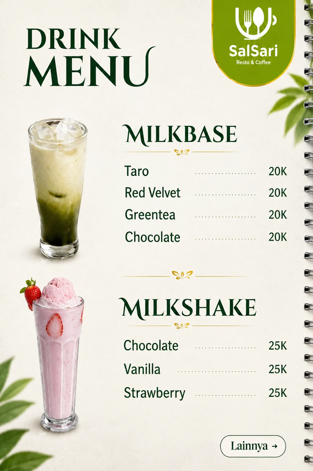 Menu 15